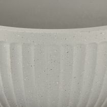 Artikel Pflanzkübel Kunststoff Grau meliert Schale mit Rillen Ø30cm