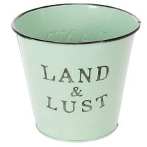 Artikel Pflanzkübel Metall Mintgrün Ø14×H13cm Land & Lust