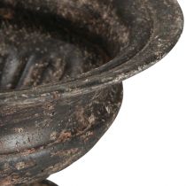Artikel Pflanzpokal Kelch Antik-Look Schwarz Braun Ø20cm H15cm
