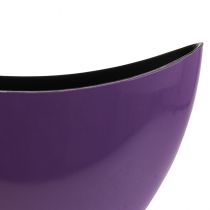 Artikel Pflanzschiffchen Dekoschale Schale Violett 20×9cm H12cm