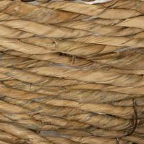 Artikel Teetassenkorb aus Bast mit Folienauskleidung 15 cm Braun für Wohn- und Balkondekoration