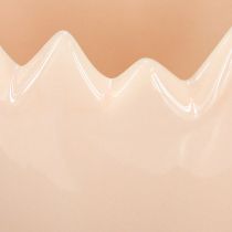 Artikel Blumentopf Eierförmig zerbrochene Kante zur kreativen Platzierung auf Fensterbank und Tisch 9cm 3St