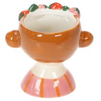 Artikel Keramik-Blumentopf Mädchen mit Erdbeer-Motiv 13 cm Rosa