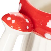 Artikel Tasse aus Keramik im Fliegenpilz-Design, 10 cm, rot-weiss