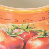 Artikel Keramik-Blumentöpfe Set im Tomaten-Design, dekorativ, 3 Grössen: 7x6 cm, 9x10 cm, 14x12 cm