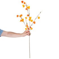 Artikel Lampionblume künstlich Physalis-Zweig 95 cm Orange für Innen