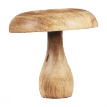 Artikel Deko-Holzpilz aus Naturholz mit Herbstblatt-Motiv Ø15cm H14,5cm für Herbstdekoration