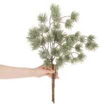 Artikel Künstlicher Tannenzweig 55cm aus Kunststoff, 3er-Set in Grün für Winterdekoration