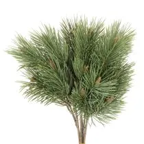Artikel Künstlicher Kiefernzweig 39 cm grün 6 Stück Set für Dekoration