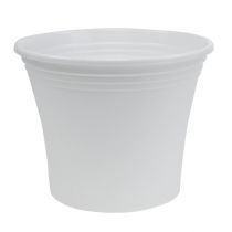 Plastik Topf „Irys“ Weiß Ø25cm H21cm, 1St