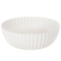 Artikel Schale geriffelt aus Kunststoff, 25 cm, Grau