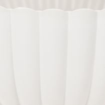 Artikel Schale geriffelt aus Kunststoff, 25 cm, Grau