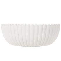 Artikel Schale geriffelt aus Kunststoff, 25 cm, Grau