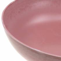 Artikel Dekoschale Kunststoff Rund Altrosa Ø30cm H9cm für Innen- und Aussendekoration