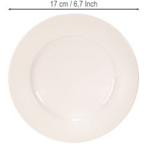 Artikel Teller rund Kunststoff 17 cm Apricot Dekoration 6er-Set