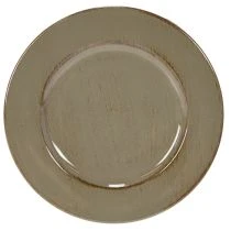 Artikel Kleine Dekoteller aus Kunststoff 17cm Dunkelgrün 6er-Set