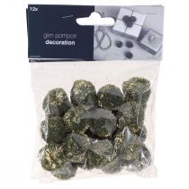 Artikel Pompoms mit Glitter Grün 2,5cm Pompons 2 Beutel – 24St