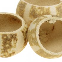 Artikel Kürbis-Deko Bell Cup, Trockenkürbis Ø5–6cm, gebleicht, 50 Stück