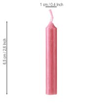 Artikel Puppenkerzen Rot 10mm x 65mm 50 Stück für Dekoration Innenbereich