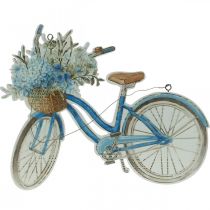 Artikel Dekoschild Holz Fahrrad Sommerdeko Schild zum Hängen Blau, Weiß 31×25cm