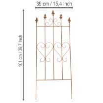 Artikel Rankgitter Herzmotiv Rankhilfe romantischer Stil für Gartenwege oder Terrassen 101cm