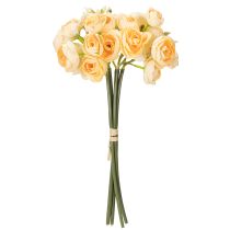 Artikel Ranunkelzweig aus Kunststoff und Polyester 32 cm Orange 5 Stück