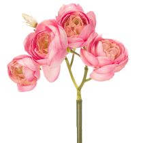 Artikel Künstlicher Ranunkelstrauss Rosa 32 cm 5 Stiele