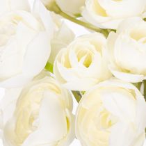 Artikel Bouquet künstliche Ranunkeln Weiss 32 cm 5 Zweige