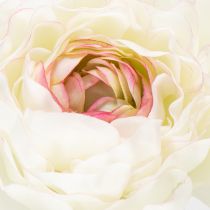 Artikel Künstliche Ranunkel aus Seide mit zarter Blüte 51 cm Beige, Grün, Rosa 3 Stück