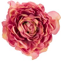 Artikel Künstliche Ranunkeln aus Seidenstoff 51 cm Rosa-Grün 3 Stück