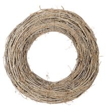 Artikel Dekokranz aus Rattan Weiss gewaschen 50 cm für kreative Gestaltung