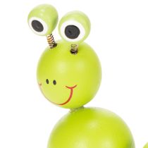 Artikel Holz-Raupenfiguren 16 cm grün 6 Stück für Dekoration