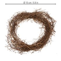 Artikel Rebenkranz Natur Ø15cm 10er Set - Ideal für Herbst-, Weihnachts-, Oster- und Trauerdekoration