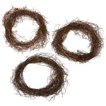 Artikel Rebenkranz Natur Ø15cm 10er Set – Kranzunterlage für Herbst, Weihnachten, Ostern und Trauerdekoration