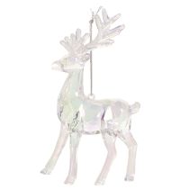 Artikel Rentier Anhänger Acryl 14cm 4er-Set für Weihnachtsdekoration