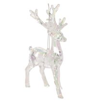 Artikel Rentier Anhänger Acryl 14cm 4er-Set für Weihnachtsdekoration