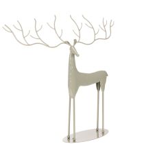 Artikel Deko-Hirsch-Skulptur Metall mintgrün 45 cm hoch für Innen