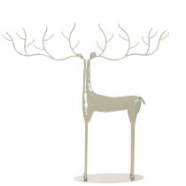 Artikel Deko-Hirsch-Skulptur Metall mintgrün 45 cm hoch für Innen