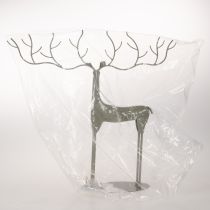 Artikel Deko-Hirsch-Skulptur Metall mintgrün 45 cm hoch für Innen