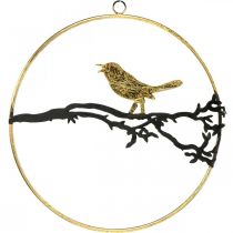 Artikel Fensterdeko Vogel, Herbstdeko zum Hängen, Metall Ø22,5cm