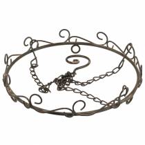 Artikel Dekoring mit Haken zum Hängen Rostbraun Ø20,5cm