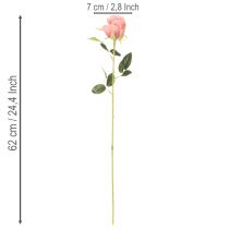 Artikel Künstliche Rose im Bund, 62 cm, 12 Stiele, Rosa
