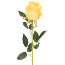 Artikel Künstliche gelbe Rosen 62 cm Kunstblumen mit langem Stiel 12er-Set