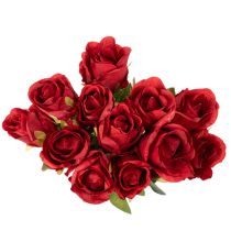 Artikel Künstliche Rosen 62 cm Rot 12er-Set für Dekorationen