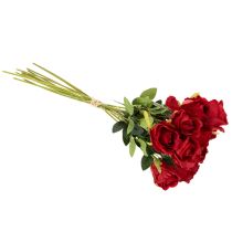 Artikel Künstliche Rosen 62 cm Rot 12er-Set für Dekorationen