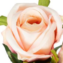 Artikel Künstlicher Rosenstrauss aus Polyester 44 cm Rosa 6 Stück