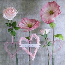 Artikel Kunstblume Rose für elegante und charmante Dekoration im Innenbereich 92cm