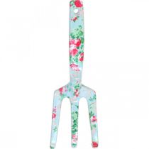 Artikel Handrechen aus Metall mit Rosenmotiv, Mini-Harke 23 cm für Garten und Balkon