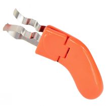 Artikel Rosenentdorner aus rostfreiem Metall mit Kunststoffgriff, 17 cm, orange