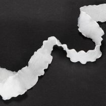 Artikel Rüschenband aus Organza 25mm Weiss 10m für Dekorationen